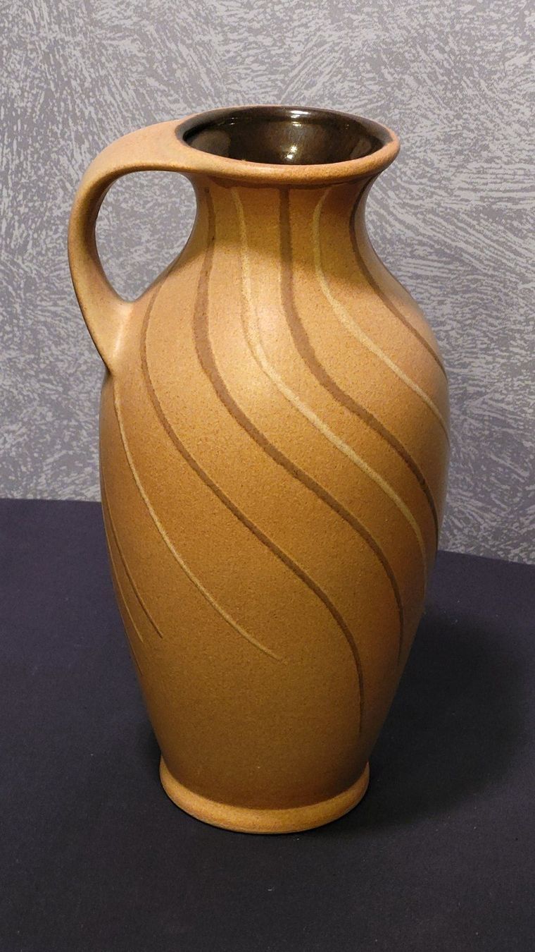 Vasen & Gefässe: Blumenvase, Ton in Brauntönen – Gebraucht aus Uster von gurust 1