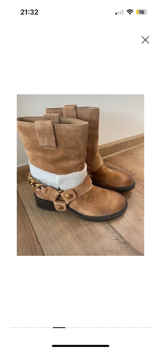 Guess Scarpe da donna: Braune Wildleder Boots Guess, Gr. 36 – Nuovo e nell'imballaggio originale da Buchs AG venduto da jiljil 1