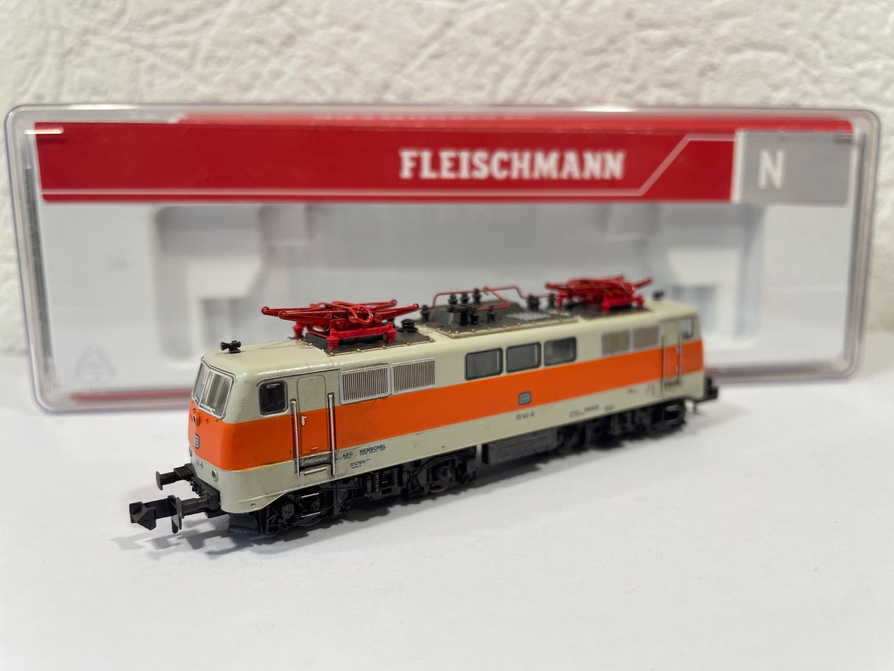 Fleischmann Modellini di ferrovie: Fleischmann 734607 DB BR 111 E-Lok , gealtert, Spur N – Usato da Wilderswil venduto da Modellbahn-Shop-Moll