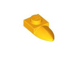 LEGO - 50x Bright Light Orange Plate 1x1 with Tooth - 49668