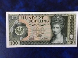 Österreich Hundert Schilling, 1969