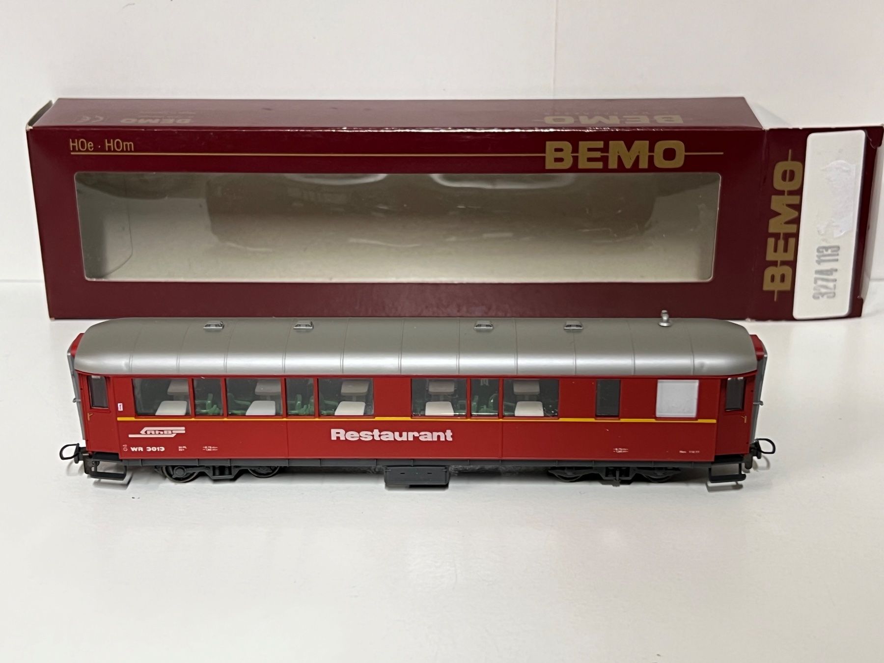 Bemo Modellini di ferrovie: Bemo 3279 113  WR 3813 Restaurant – Usato da Neuenhof venduto da ludovicco 2