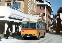 Lenzerheide Lai Postauto Saurer 5DUK55 Foto-Poster 50x70cm