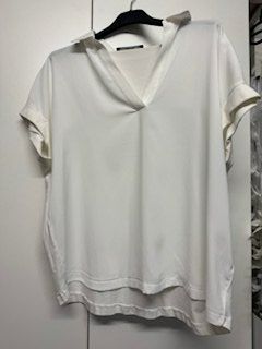 SOMEDAY Blusen-Polo-Shirt weiss 38