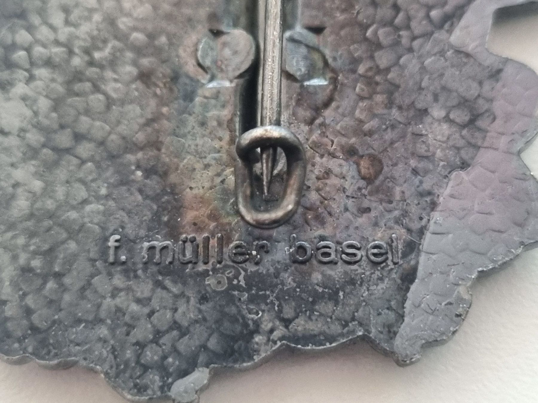 Basler Placchette & Badge: Handbemalte Basler "Blaggedde" 1987. F. Müller basel – Usato da Lenzburg venduto da freedomky 3