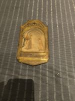 Kleine Ikone mit goldenem Rahmen, seltene Darstellung, guter
