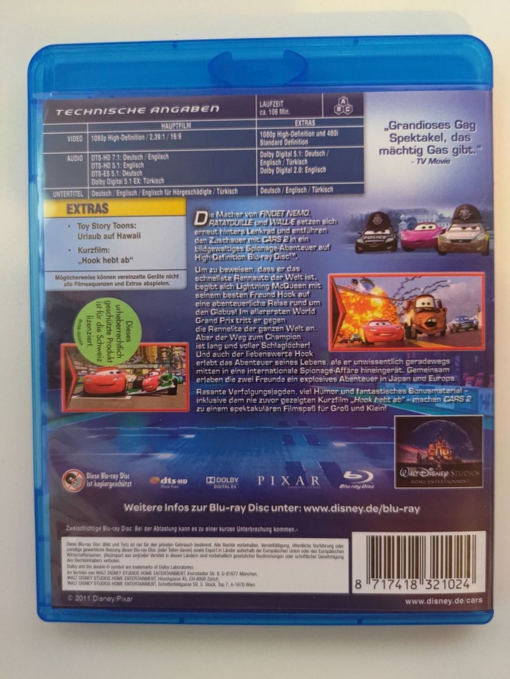 Tous les DVDs: Cars 2 – D'occasion à Liestal par Kratzilla 2