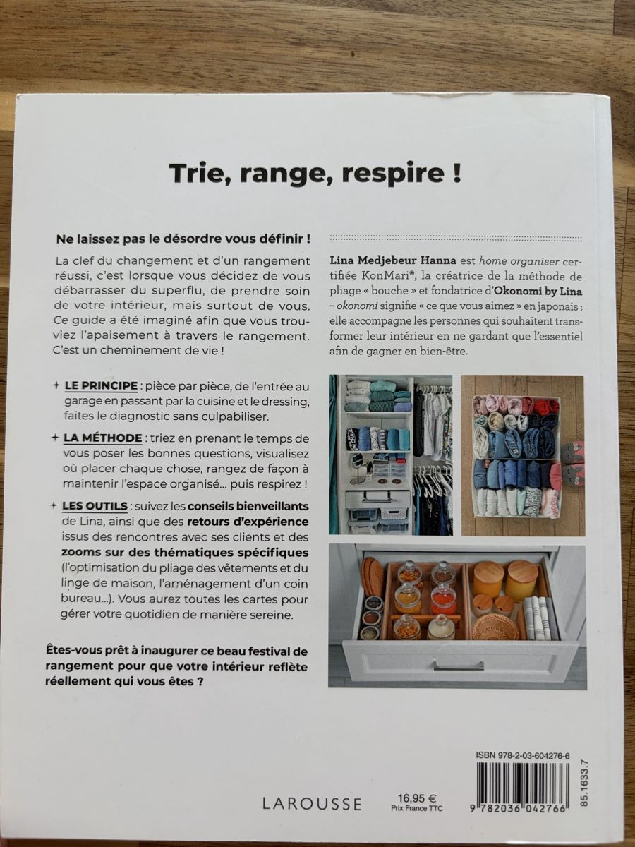 Livres: Livre Triez, rangez, respirez Larousse NEUF – D'occasion à Crissier par Nouchki76 1