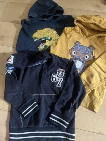 Lot de 3 pulls à capuche garçon, taille 110