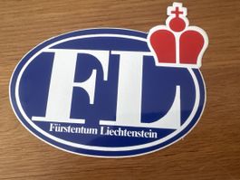 Liechtenstein FL Aufkleber Sticker Fürstentum