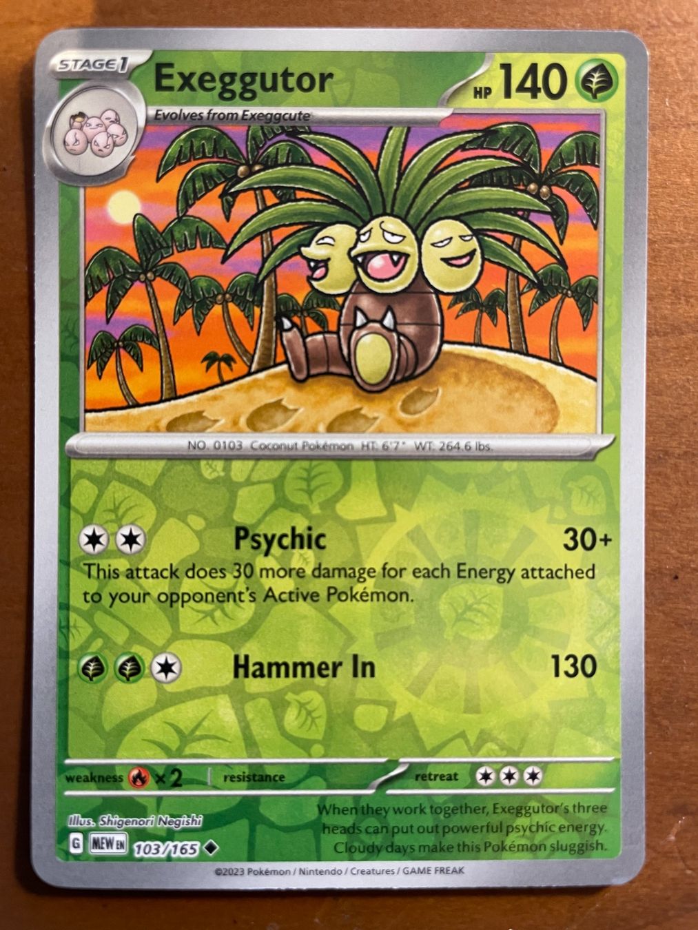 Pokemon Exeggutor Reverse (Versand gratis) (Neu (gemäss Beschreibung ...