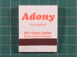 Fehraltorf, Zündhölzer ADONY, "Wir lösen jedes Schuhproblem"