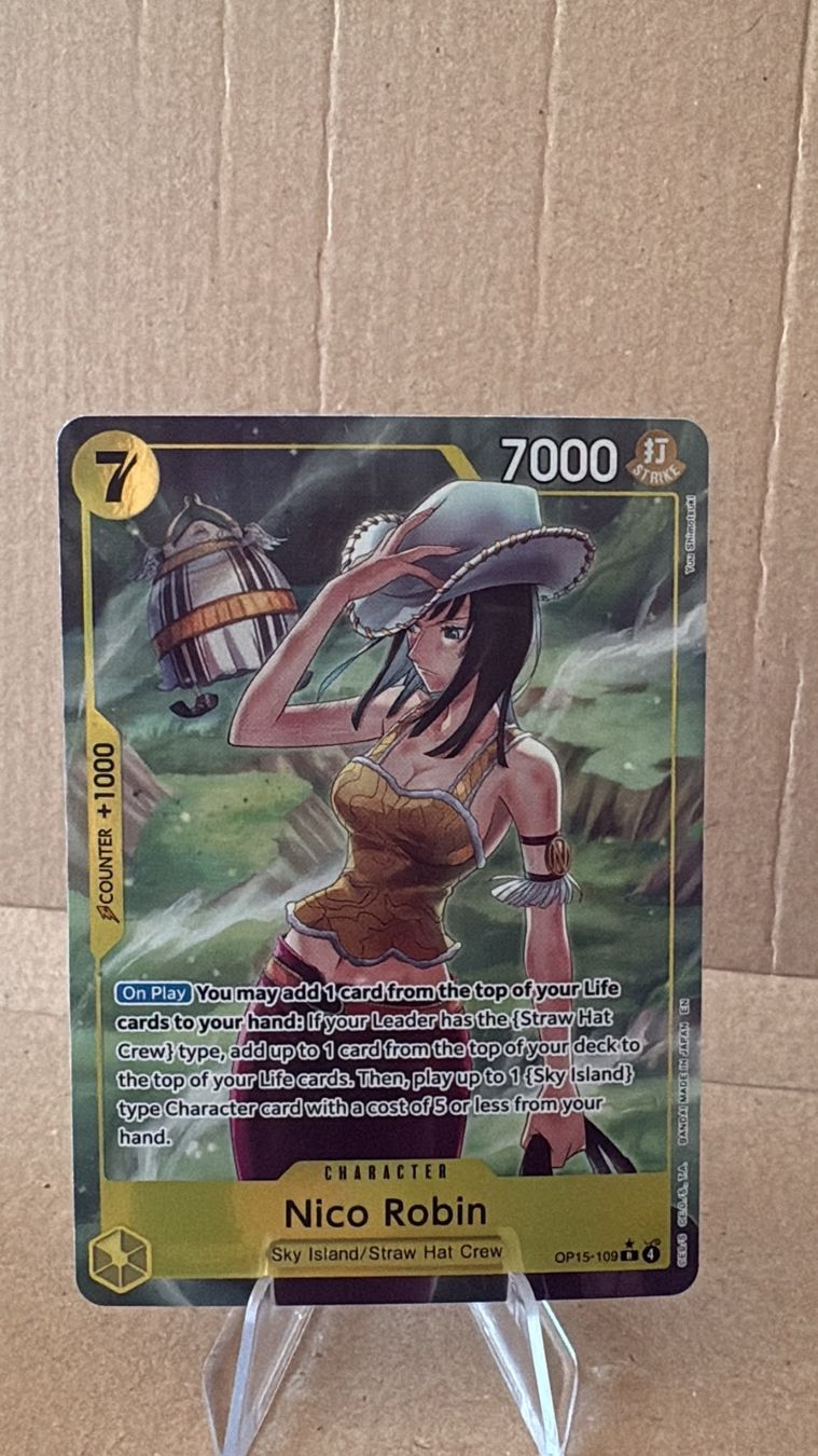 Bandai Carte collezionabili: One Piece TCG - Nico Robin OP15-109 – Nuovo (secondo la descrizione) da Birsfelden venduto da alex4127