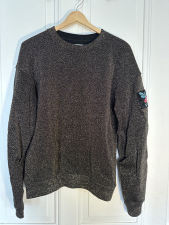 Replay Glitzerpullover Gr. M, schwarz/gold