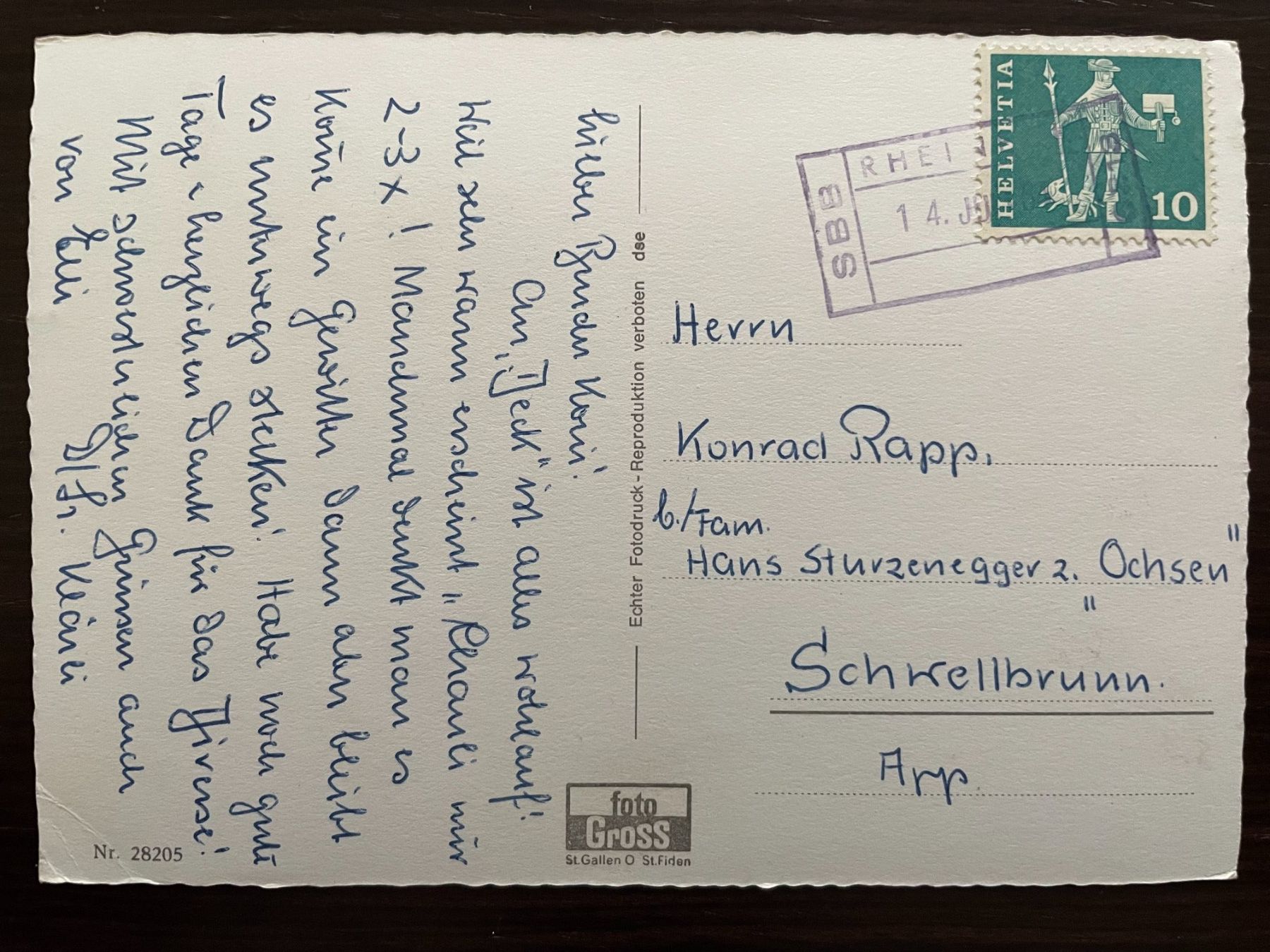 Cartoline postali: RHEINECK verschiedene Motive, 13 Ansichtskarten – Usato da Wald ZH venduto da TLILEF 8