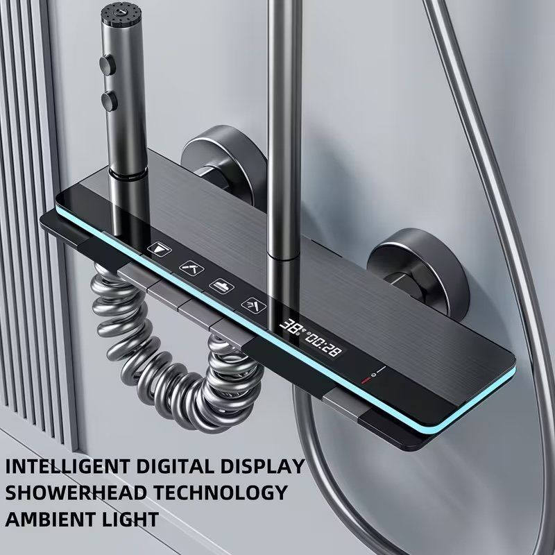 Docce: Luxus LED Duschsystem mit digitalem Duschcontroller ab 1 Fr. – Nuovo (secondo la descrizione) da Zürich venduto da SwissMarket24 2