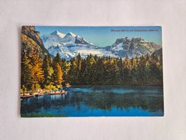 Alte Ansichtskarte: Blausee (906m) mit Doldenhorn (3647m)