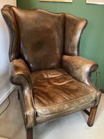 Antiker Ledersessel England, Vintage. Top Zustand