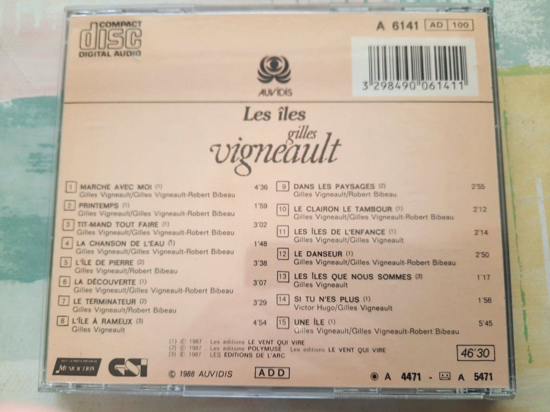 CDs: CD Gillles Vigneault - Les Iles  – D'occasion à Pully par bro_n52j 1