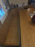 Eckbank massiv Holz Eiche Sitzbank L-Form abgerundet gute...