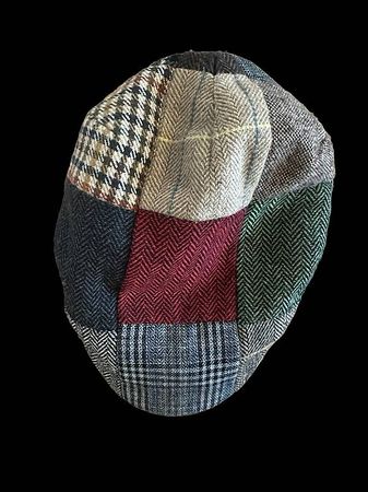 Vintage Cap Heavy Patchwork Tweed irish Style