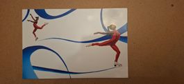 Carte postale Surya Bonaly, patineuse, JO Albertville 1992