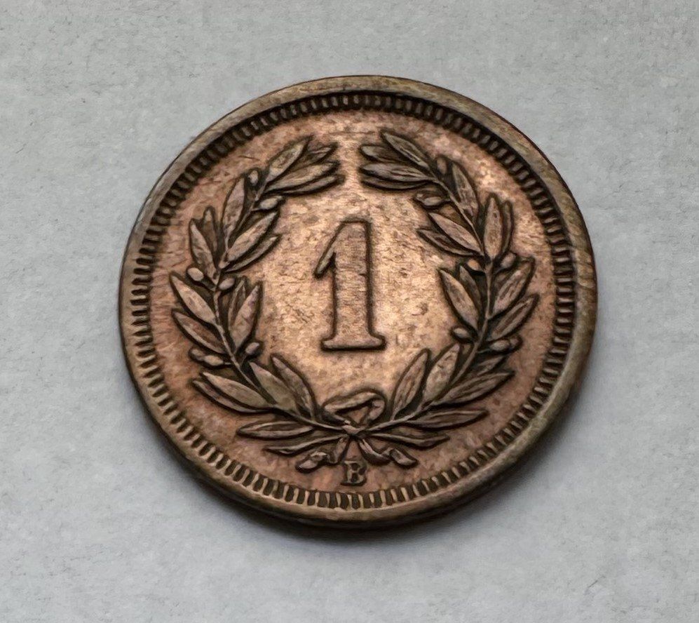 Tutti le monete: 1903 1 Rappen -unz – Usato da Kirchberg SG venduto da Zenhad69 1