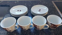 4 Tassen 8 Unterteller Domestic by Mäser ab 1 Franken