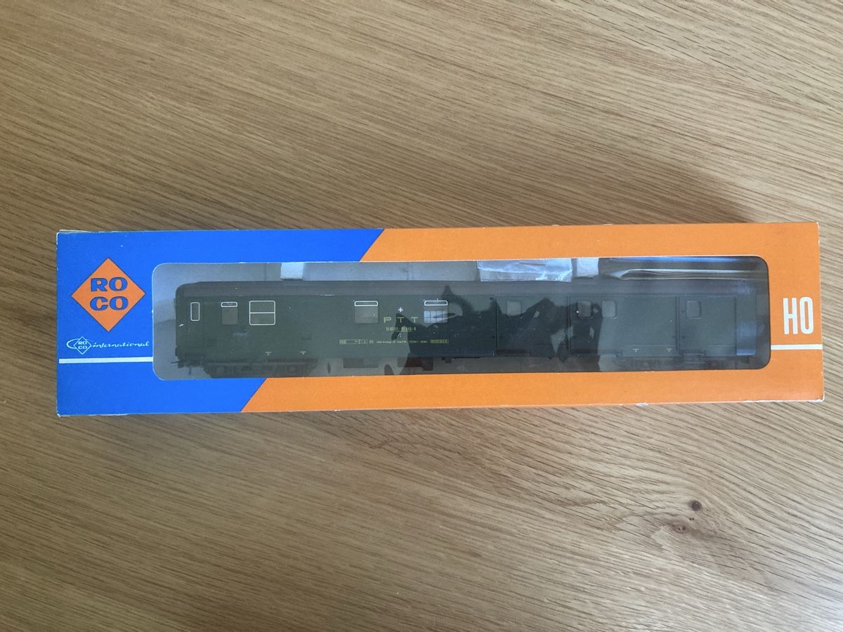 Roco Modellini di ferrovie: EW II Postwagen PTT – Usato da Winterthur venduto da Whitefish 2