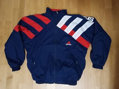 Adidas Trainingsjacke blau/rot/weiss Grösse L guter Zustand