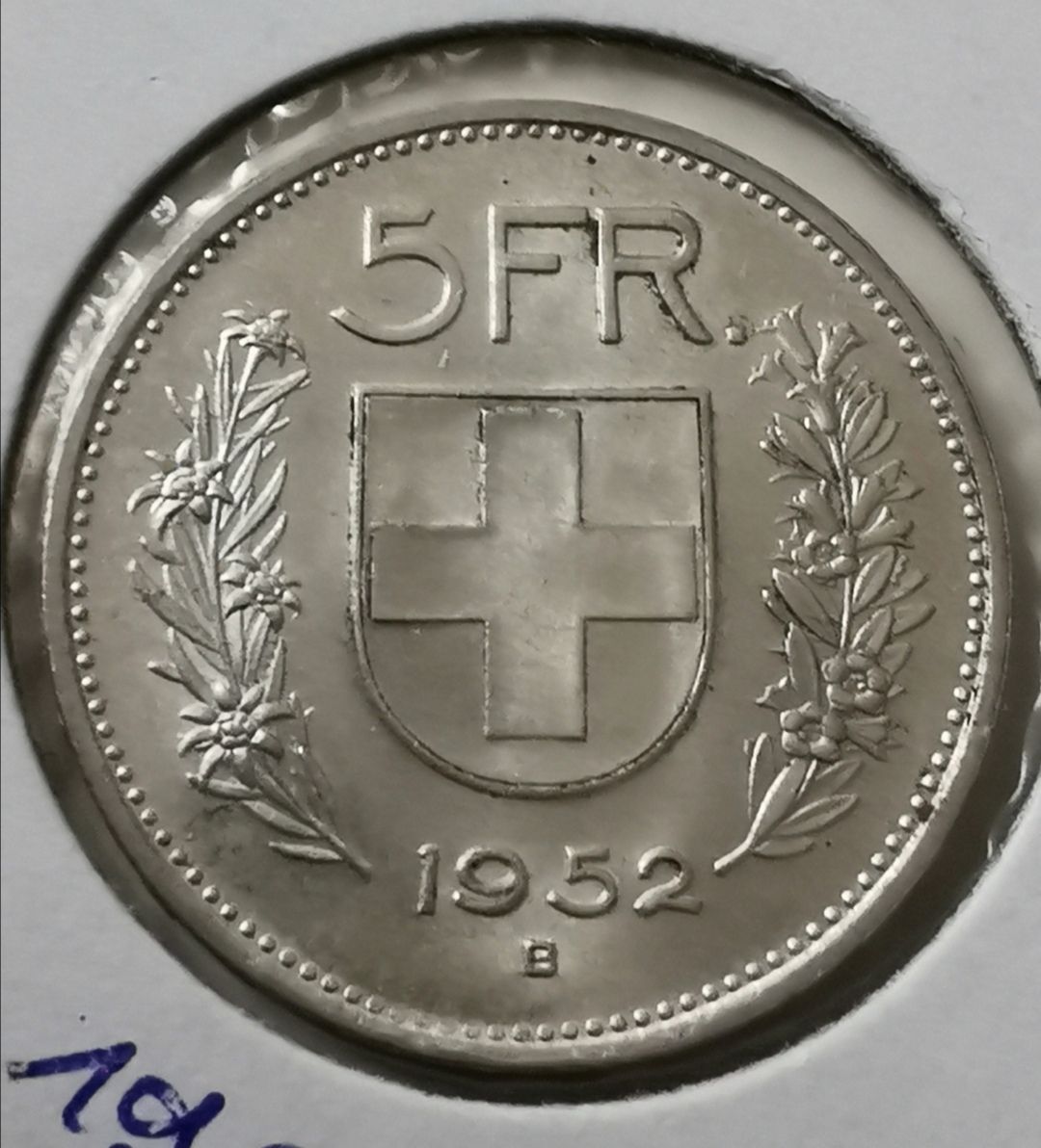 Tutti le monete: 5 Franken 1952 Silber Top – Usato da Zürich venduto da turbopuz