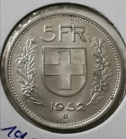 5 Franken 1952 Silber Top