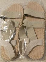 Bequeme Sandalen beige neu Grösse 38
