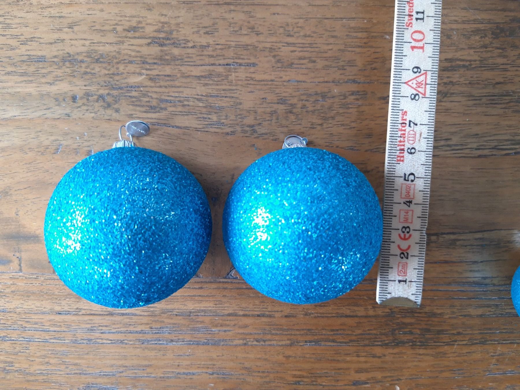 Globus Tutte le decorazioni: 5 Türkis Glitzer Globus Weihnachtskugel Christbaumschmuck – Usato da Feuerthalen venduto da tanatha_st 2