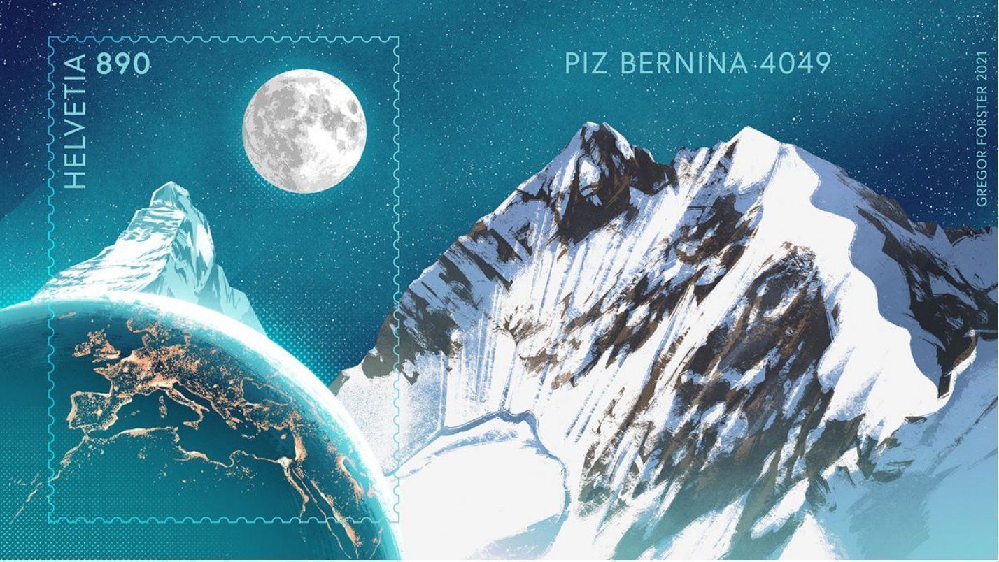 Tutti i francobolli: Swiss Crypto Stamp Piz Bernina ID 3 – Nuovo e nell'imballaggio originale da Winterthur venduto da andrekeller95 2