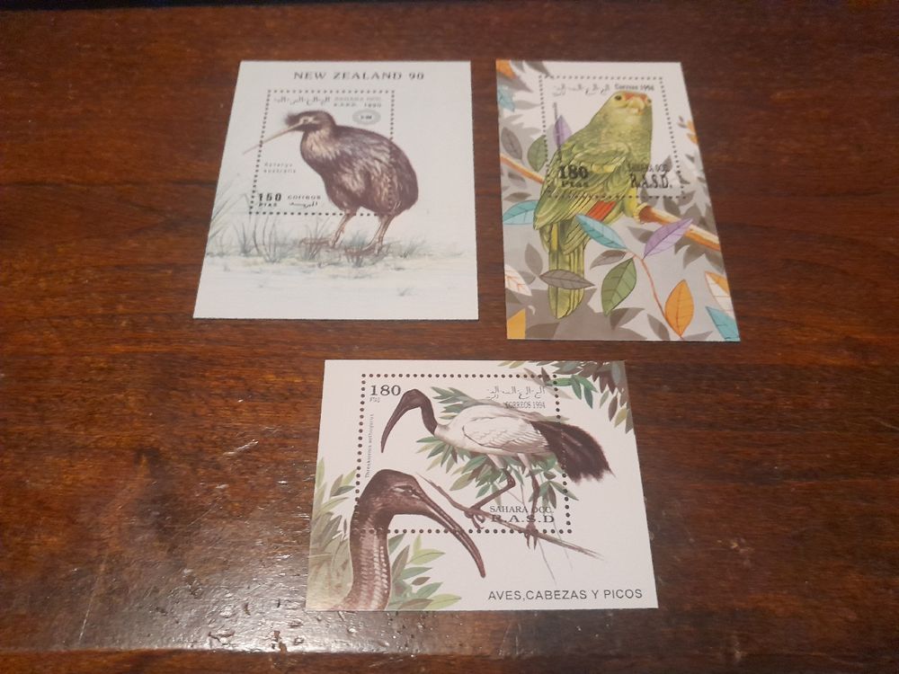Timbres Oiseaux De Mongolie - Collection