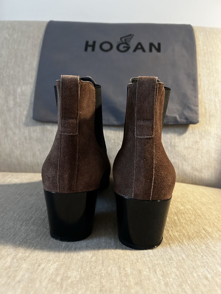 Hogan Scarpe da donna: HOGAN Ankleboots Wildleder braun – Usato da Zürich venduto da Viel_Freude_8 2