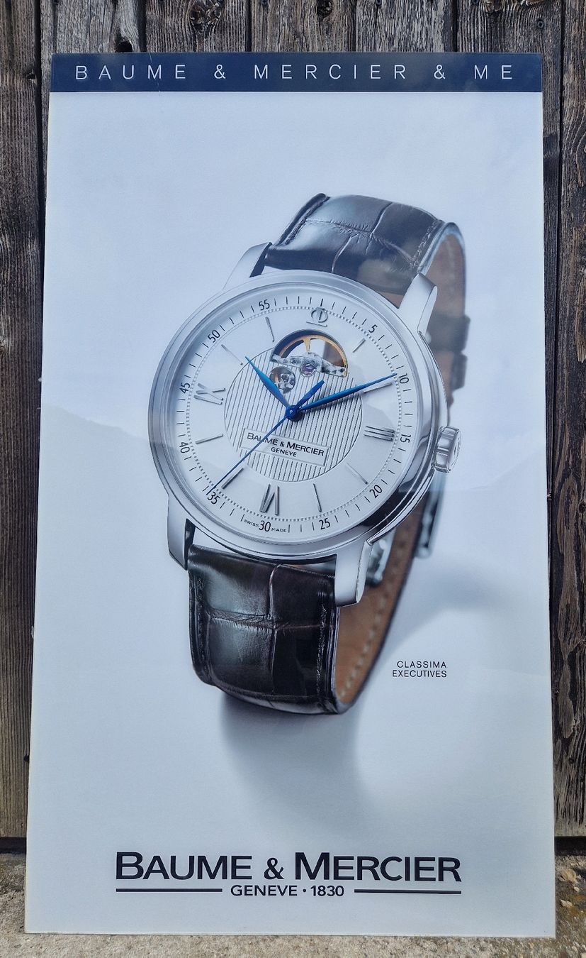 Insegne: publicité montre Baume & Mercier en plexiglas  – Usato da Renens VD venduto da vintage72 2