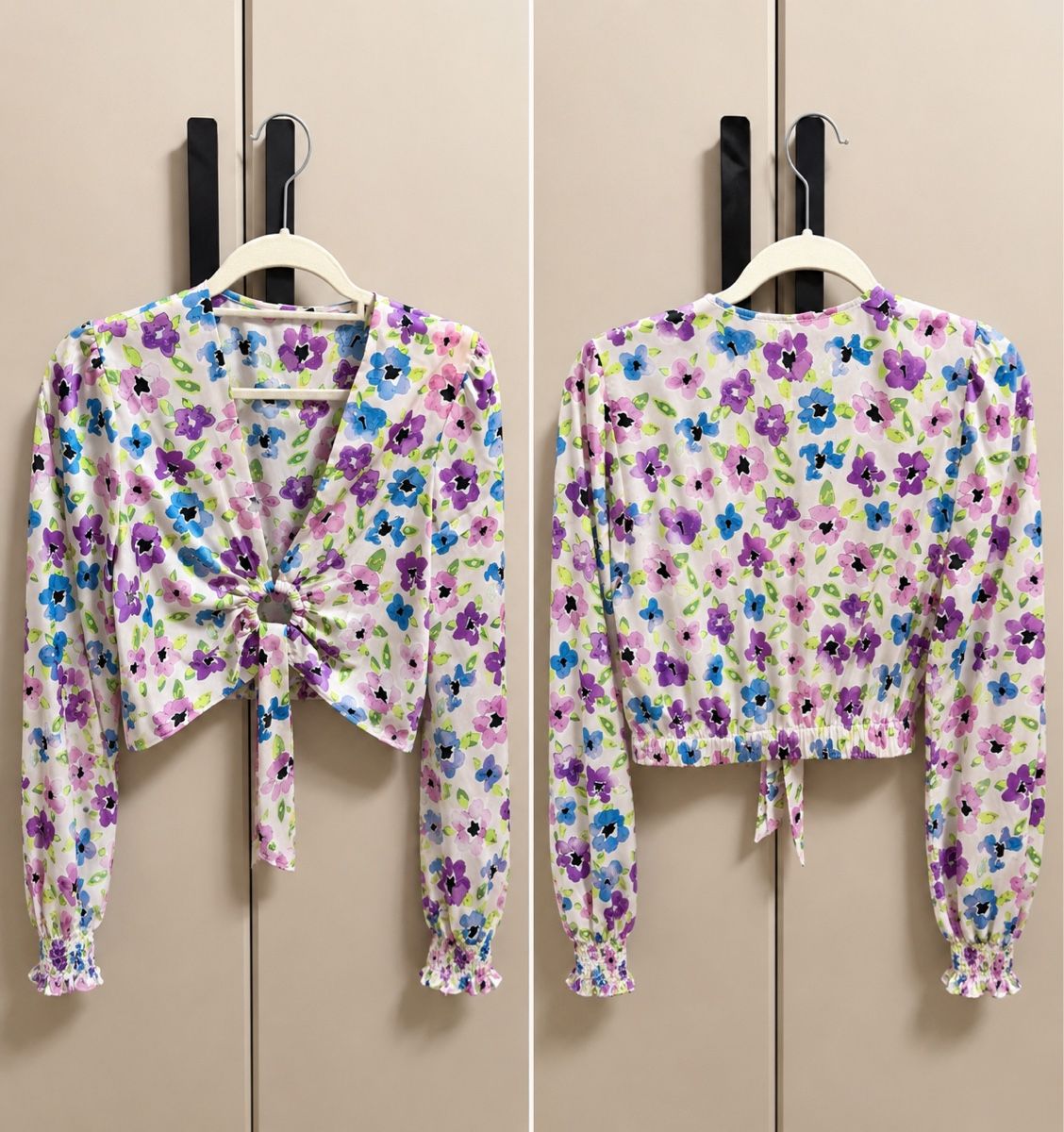 Tops: Damen Top Blumenmuster Grösse S-M (Onesize) – Gebraucht aus Horgen von Niko_V