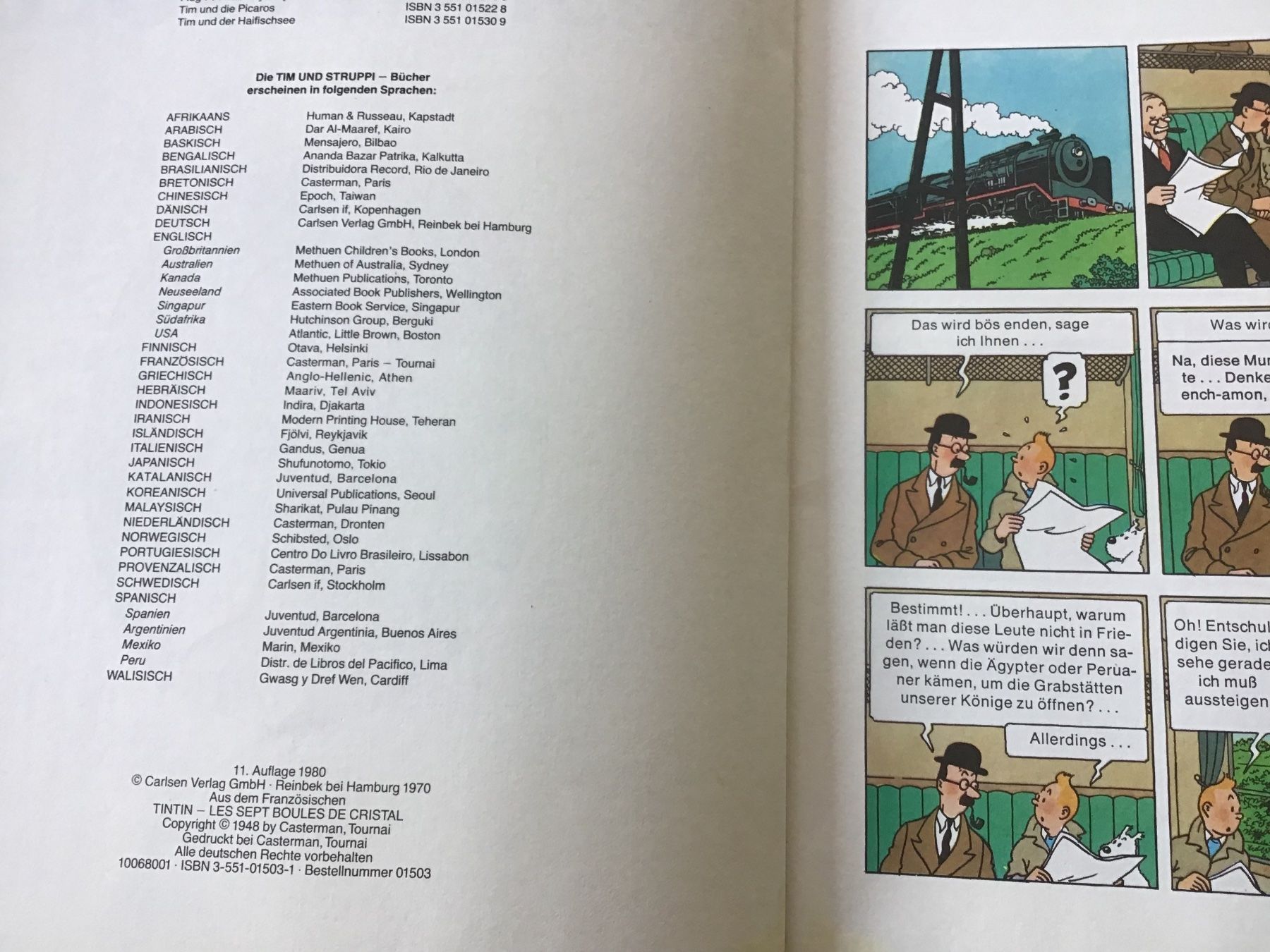 Fumetti: Lot de 7 Tintin en allemand – Usato da Fully venduto da Ruby97 4