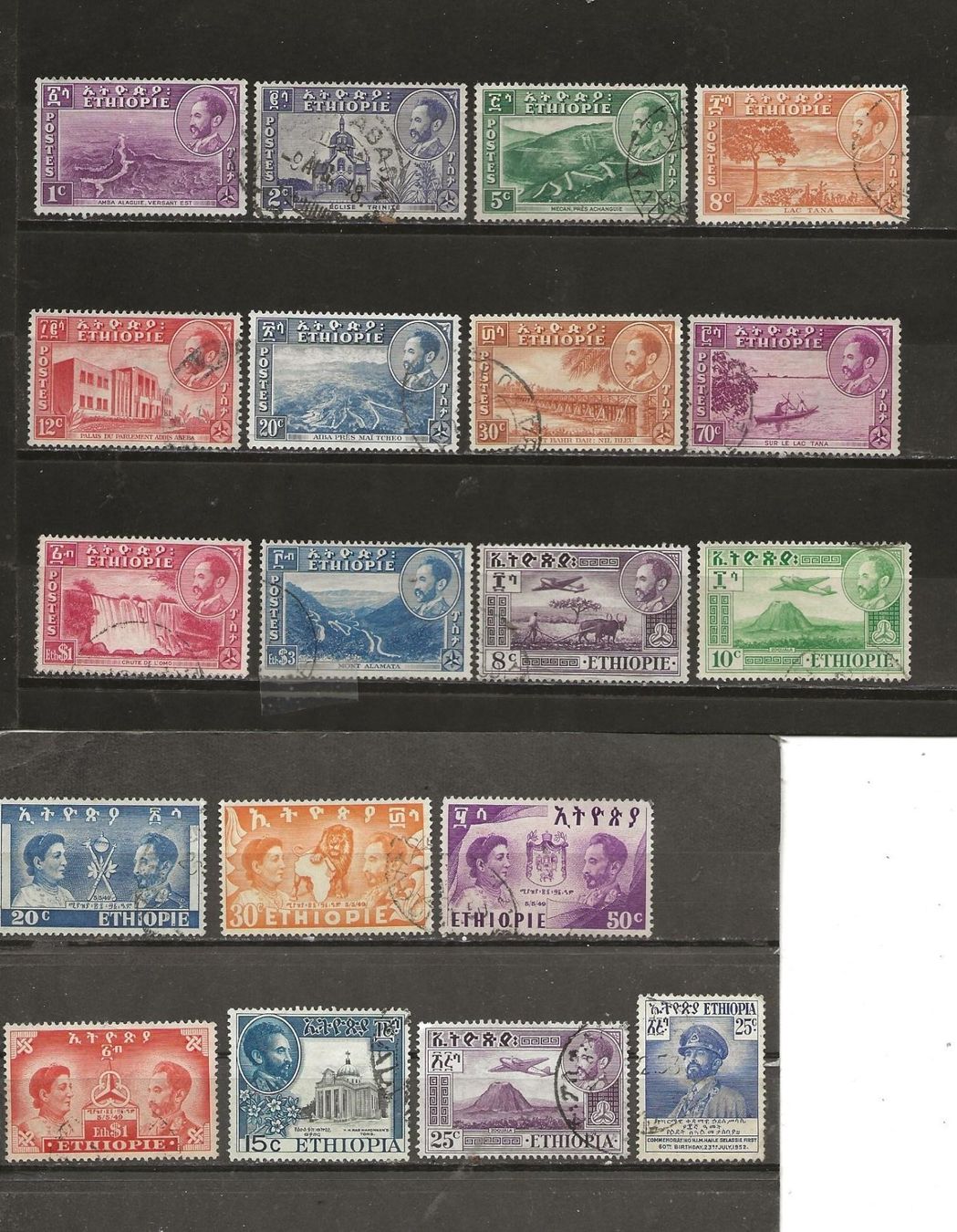 Tutti i francobolli: Ethiopie 1947 ... – Usato da Sion venduto da PierreP01
