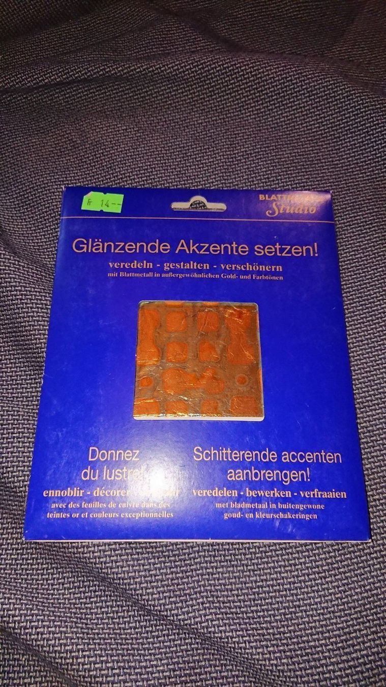 Kit bricolage: Blattmetall "Labyrinthe goldfarben" – Nuovo e nell'imballaggio originale da Ostermundigen venduto da Krimskrams8