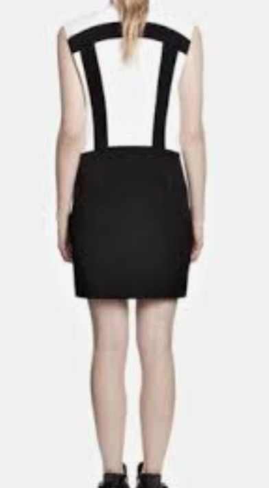 Sandro Vestiti: Robe Sandro noire et blanche courte chic - Taille 2 – Usato da Niedergösgen venduto da Eva2410 1
