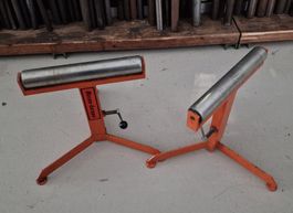 2x Mecan-Europe Rollenbock Rollenständer höhenverstellbar