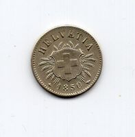 (1096) Schweiz, 5 Rappen, 1850, BB, top stgl