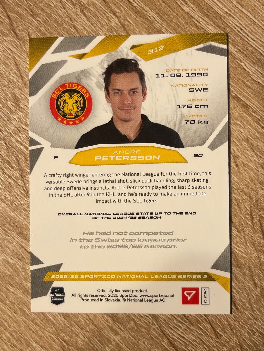 Sportzoo Sammelbilder & Trading cards: André Petersson SCL Tigers 03/10 – Gebraucht aus Thun von Suomitiger 1