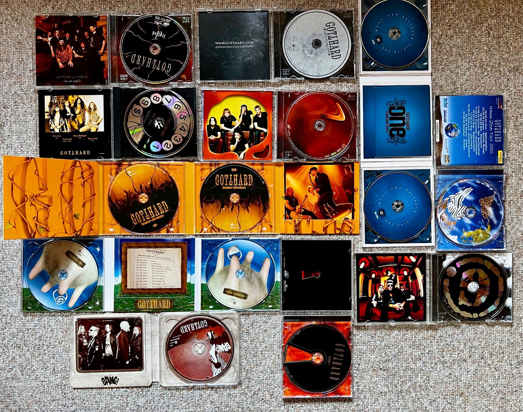 CDs: GOTTHARD SAMMLUNG 14 CDs TOP ZUSTAND – Gebraucht aus Unterseen von bongmarley