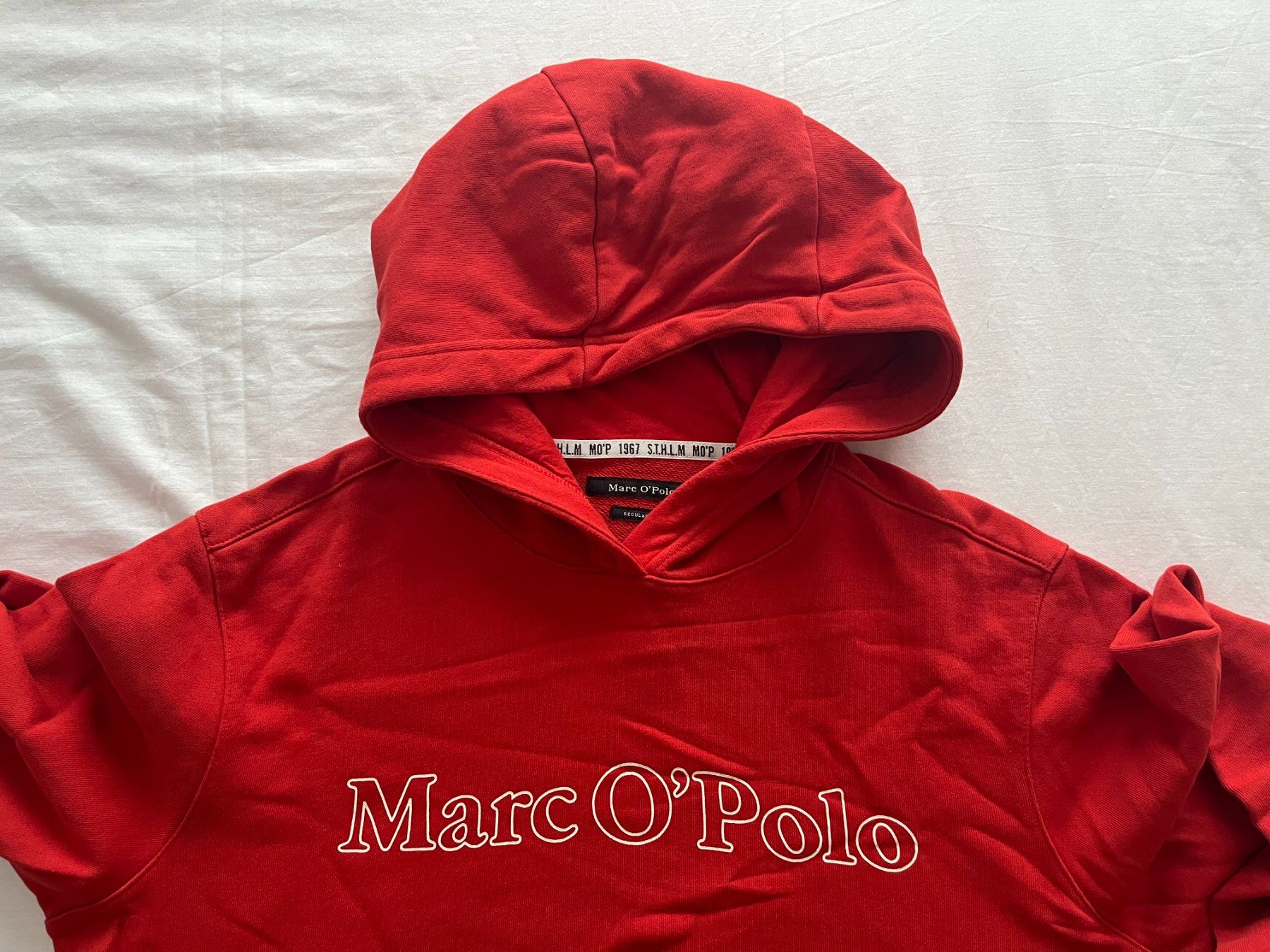 Maglioni & Felpe: Herren Pullover "Marc O'Polo" mit Kapuze, Gr. L, Farbe rot – Usato da Jona venduto da Flexer02 1