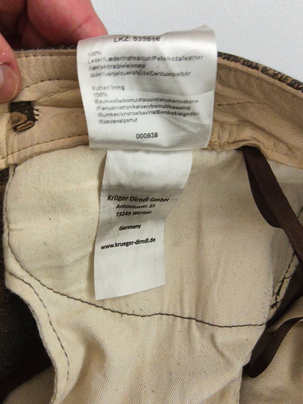 Pantaloni: Lederhose Steiermark Österreich – Usato da Horgen venduto da mar_tdt5 3