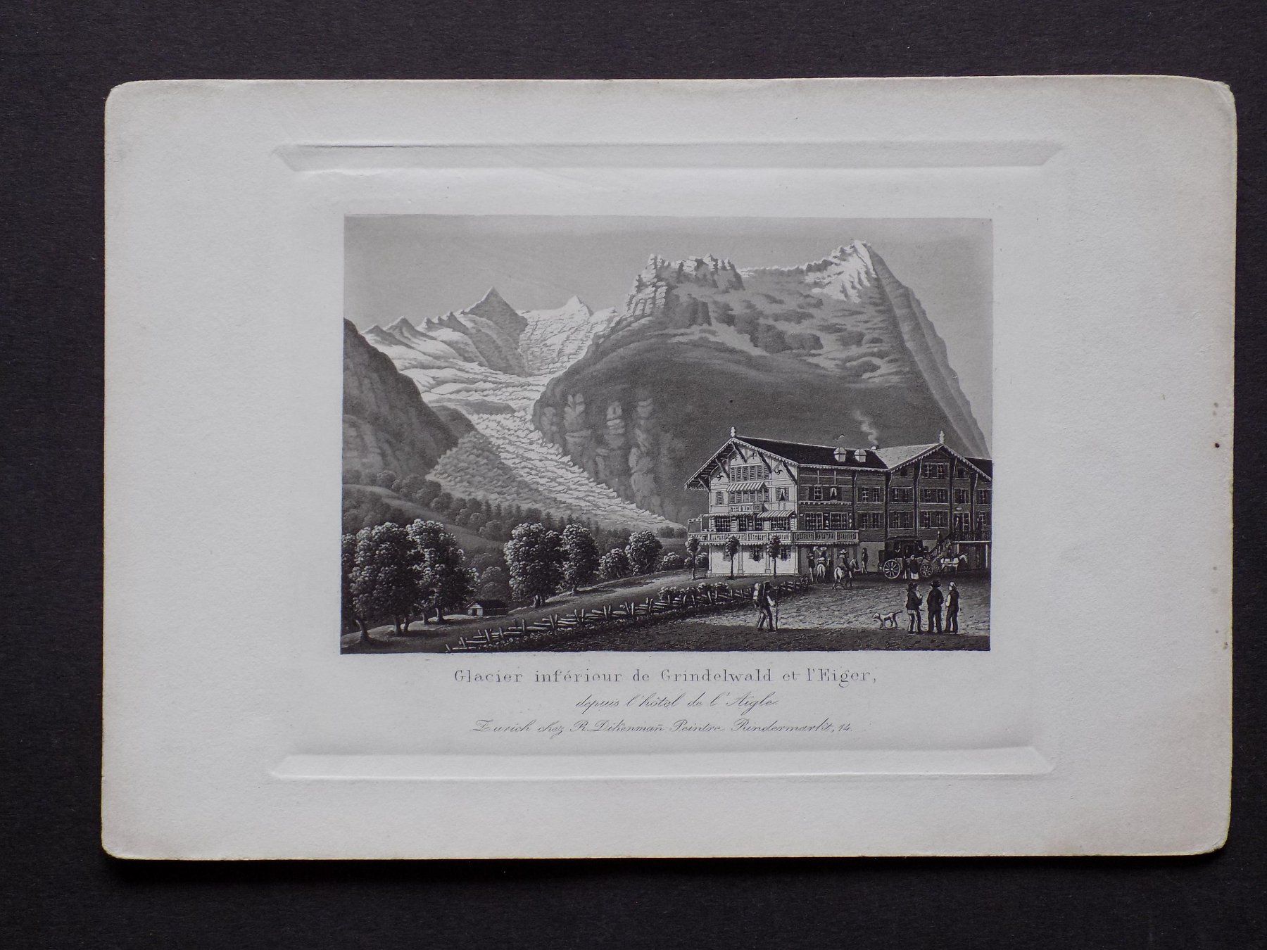 Gravures: Glacier de Grindelwald Gletscher Eiger – D'occasion à Risch par Rischli15